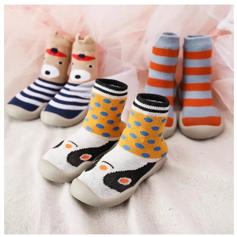 SALE Sepatu Bayi Laki Laki Perempuan Baby Newborn Balita Kids 1 2 Tahun Alas Karet Antislip Prewalker Shoes Baby