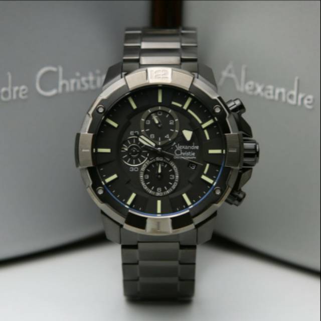 ALEXANDRE CHRISTIE AC6551 FUll BLACK PRIA.ORIGINAL GARANSI RESMI 1 TAHUN