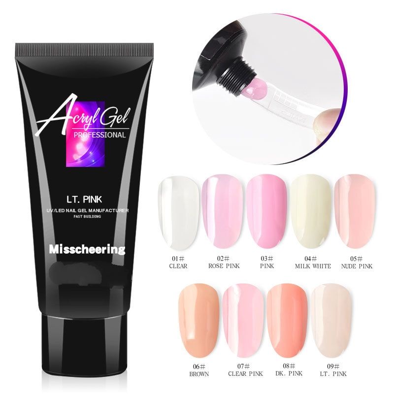 POLYGEL ACRYLIC GEL 30ml / ACRYL GEL Poly Gel Nail extention / Gel