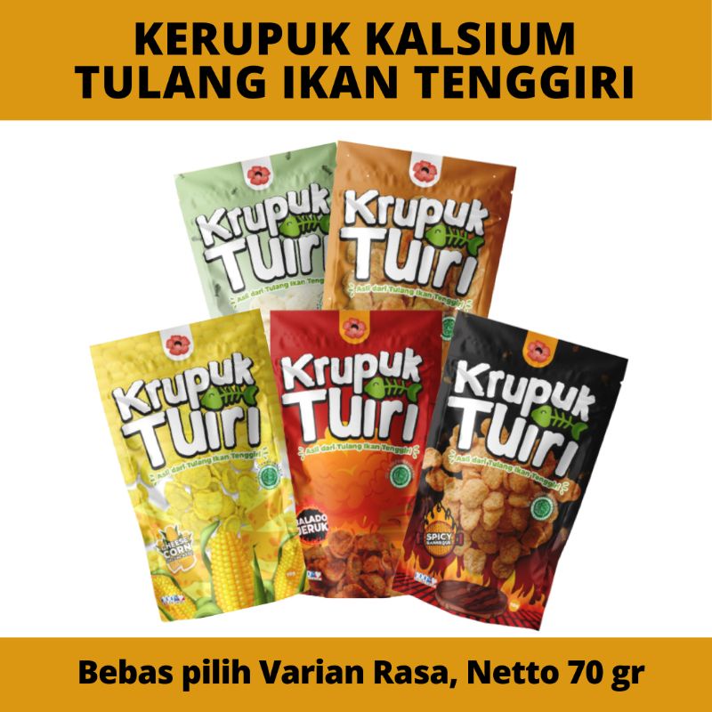 [70gr] Kerupuk Kalsium &quot;Tulang Ikan Tenggiri&quot; (Krupuk Tuiri) / Cemilan Sehat &amp; Bergizi / Oleh Oleh Khas Bengkulu