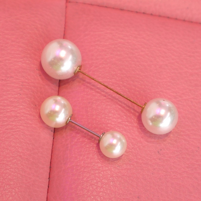 Tuspin hijab Pearl White Chrome Aksesoris muslim terbaru murah-BESAR PUTIH