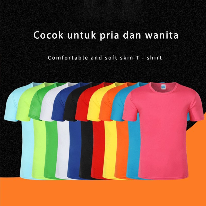 KAOS  T-shirt atasan POLOS PENDEK import Cocok untuk pria dan wanita BERLENGAN PENDEK DENGAN