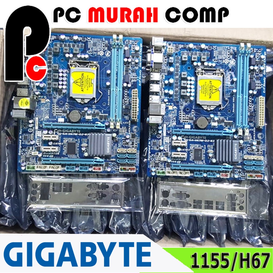 Mainboard Mobo Motherboard LGA 1155 H67 gigabyte