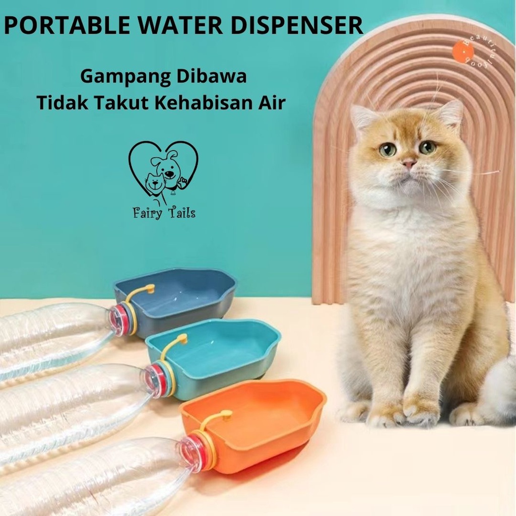 Portable Water Dispenser Penutup Botol AIr Minum Untuk Keperluan Anabul Travel Outing Keluar Untuk Anjing dan Kucing Cocok Untuk Semua Botol Air Mineral