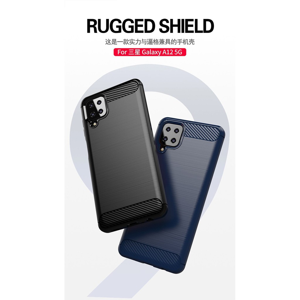 Samsung Galaxy A12 2020 Casing Carbon Ipaky Samsung Galaxy Softcase
