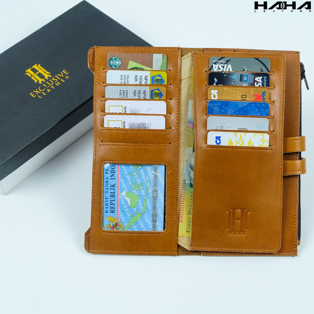 Dompet Panjang Wanita ZYTA Dompet Lipat Perempuan Cewek Bahan Kulit Asli - Originale Leather Wallet