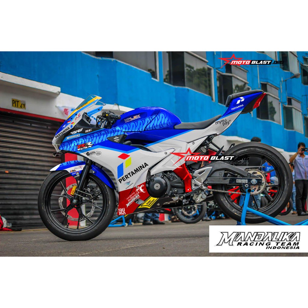 Decal stiker Suzuki GSX-R150 Mandalika fullbody motoblast