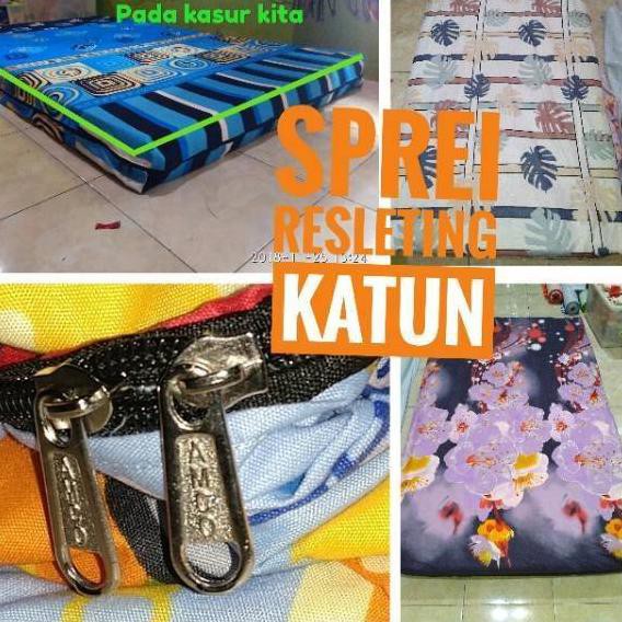 Terbaik - Sarung kasur busa sprei resleting uk 90x200 120x200 160x200 180x200 yumasprei solo no 1 2