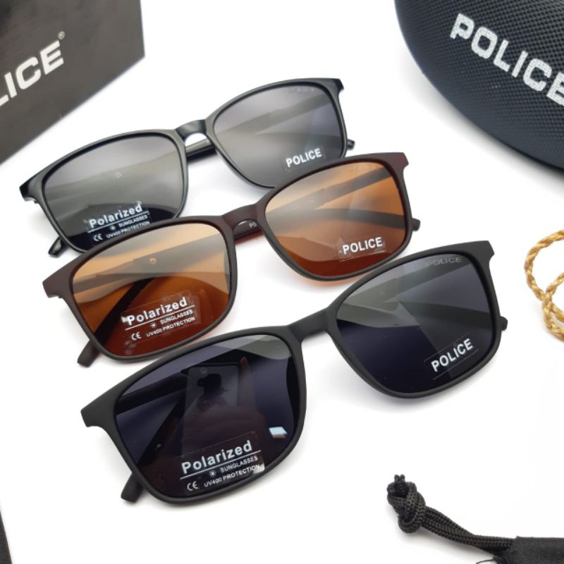 KACAMATA PRIA POLICE LENSA POLARIZED FULLSET