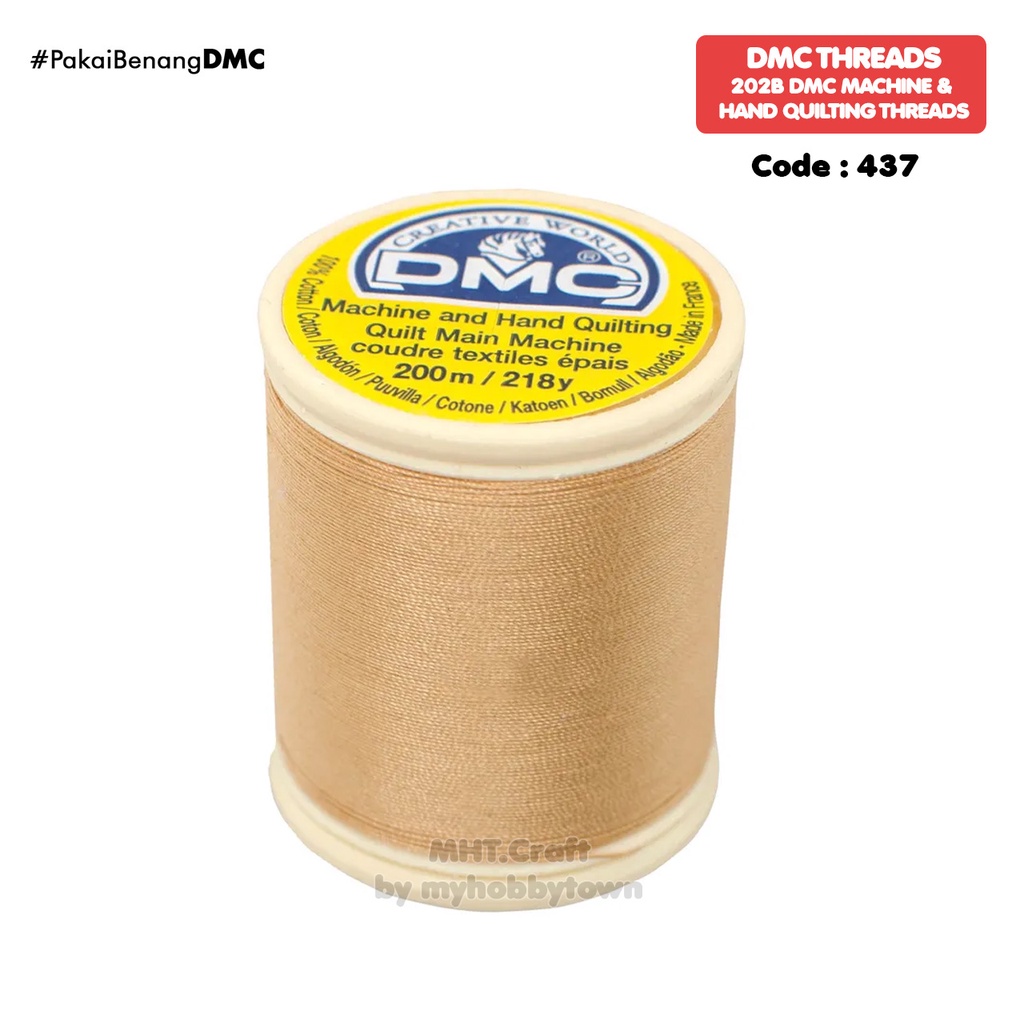 Benang Quilting Katun DMC Art 202B - 437 - Light Tan Coklat Muda