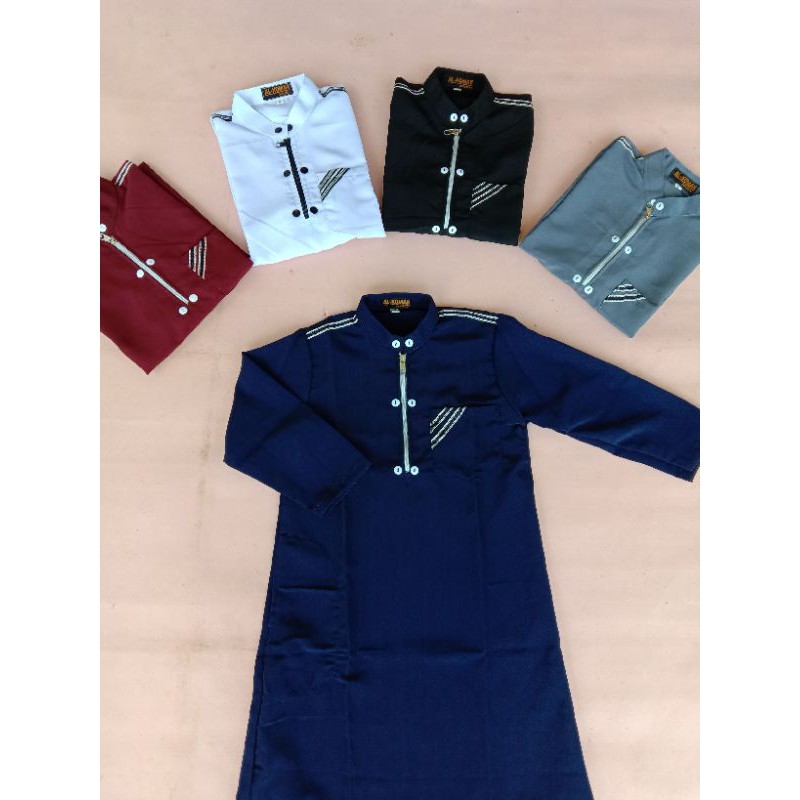 Jubah anak /Gamis anak 1-14 th resleting