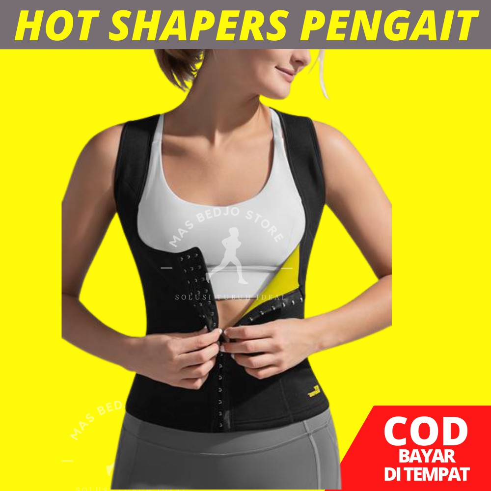 Korset Kebugaran Hot Goals Resleting Depan Pelangsing Pembentuk Tubuh Wanita Cami Chincer HG10