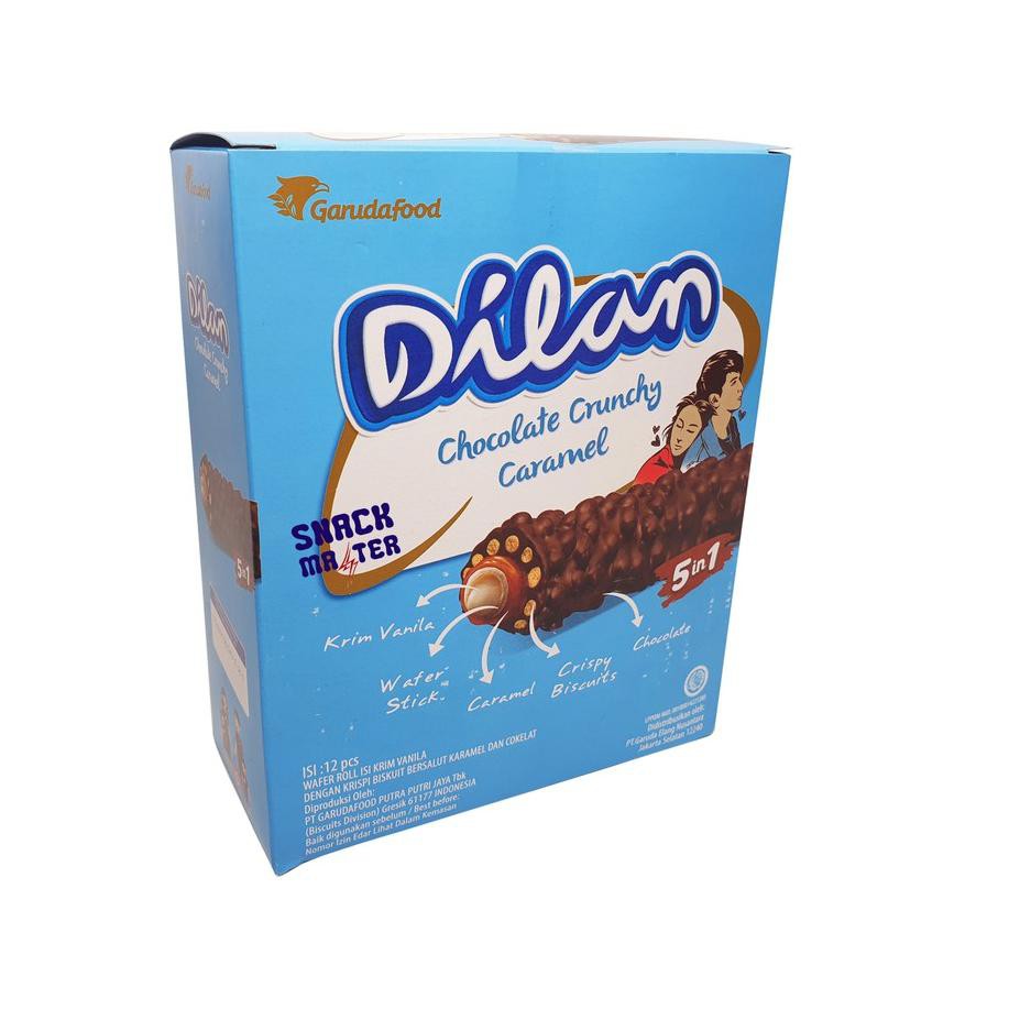 

7QI Dilan Chocolate Crunchy Caramel - Netto 12 bks x 24 gr ⁑ ★★★★