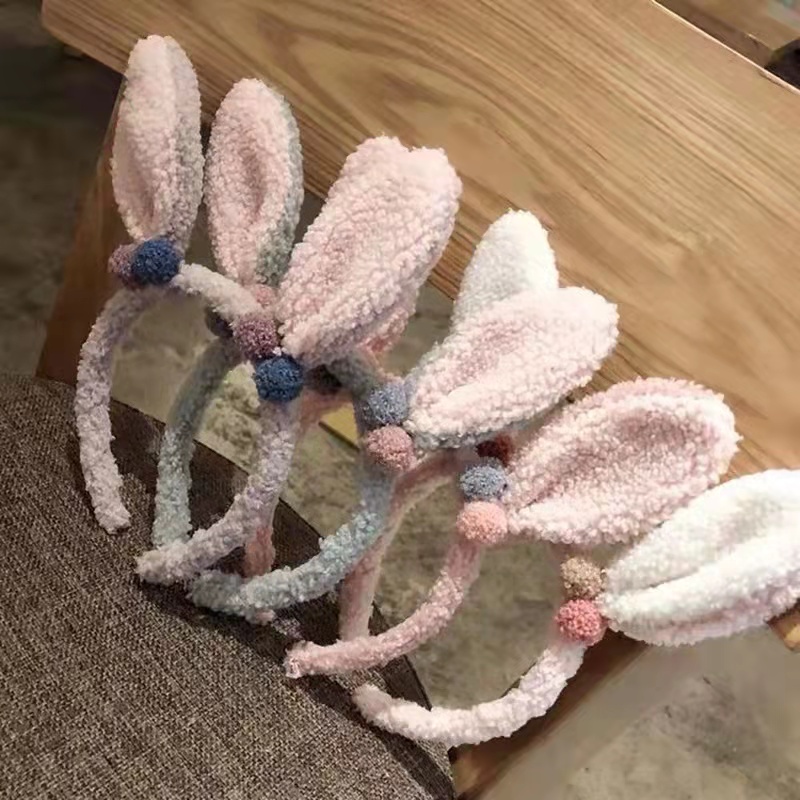 Bandana Korea Bunny Hiasan Rambut - Bando Kelinci Lucu Wanita Import