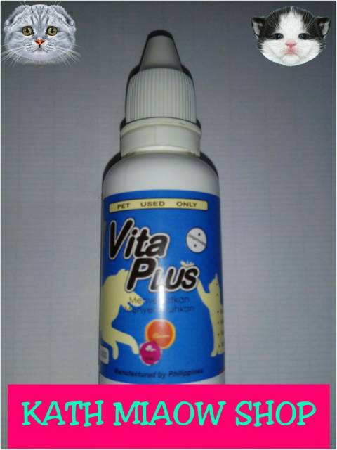 Image of Vitamin kucing anjing vitaplus VITA PLUS obat nafsu makan kucing anjing kelinci #2