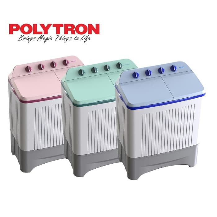 Mesin Cuci Polytron PWM 9366H / PWM9366H Mesin Cuci 2 Tabung 9Kg