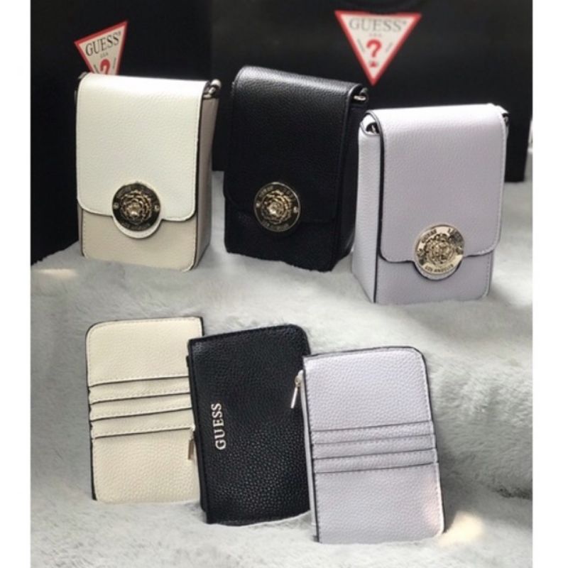 Guess Gs Belle phone Chit Chats Mini  | Tas gs phone hp bag | GSS Meida hpo sale | Belle Pouch Purse
