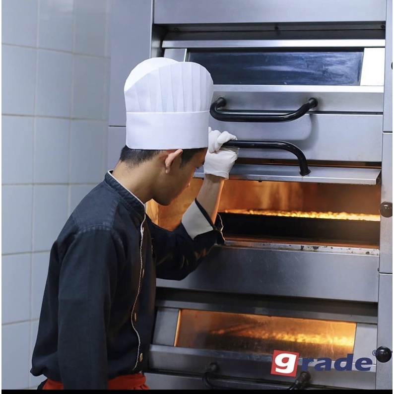 

Topi Koki Viscose oval 20 cm / Chef Hat Non Woven