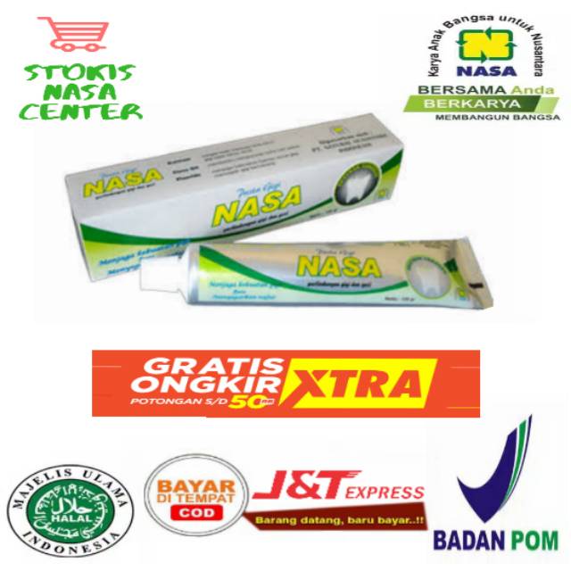 Pasta Gigi Nasa Odol Nasa Original 100% Pasta Gigi Nasa