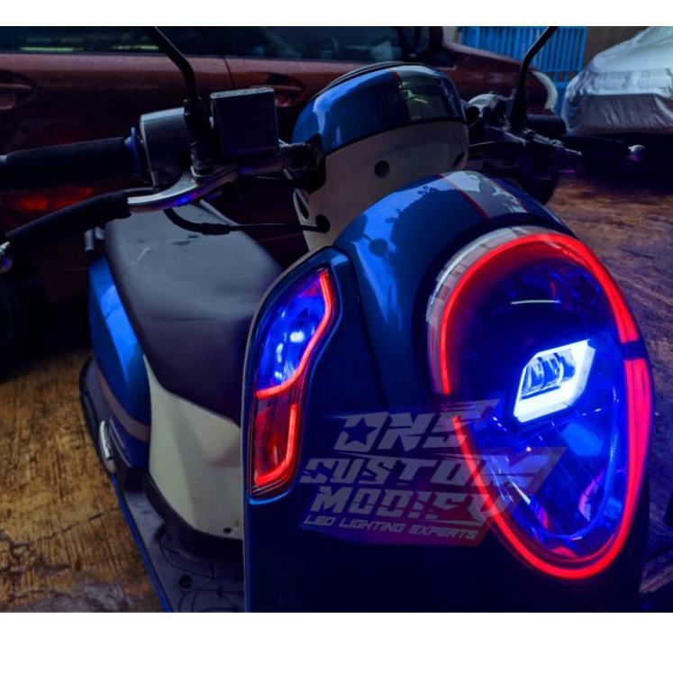 Jangan Ketinggalan order..  LAMPU LED ALIS SCOOPY FI BONUS ALIS SEIN & DEVIL EYES LAMPU SENJA LAMPU 