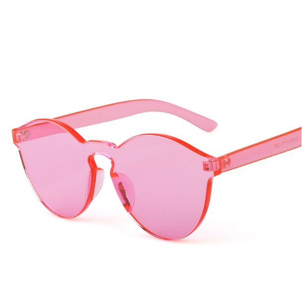 COD - F297 Kaca Mata Dewasa / Kacamata Fashion Wanita Kombinasi Warna / Eyeglasess-Pink