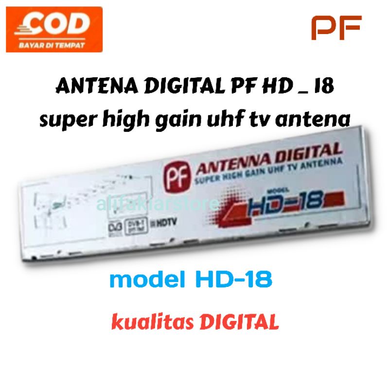 ANTENA TV DIGITAL UHF OUT DOOR PF HD-18 antena luar