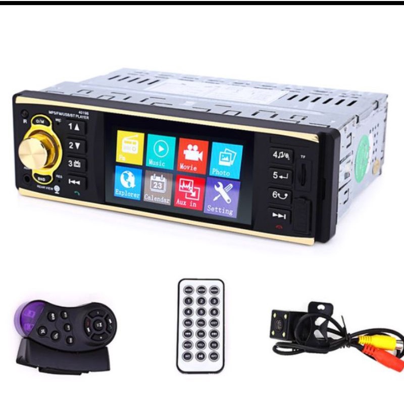 Tape Audio Mobil Multifungsi Bluetooth Monitor 4.1 inc With Rear View Camera