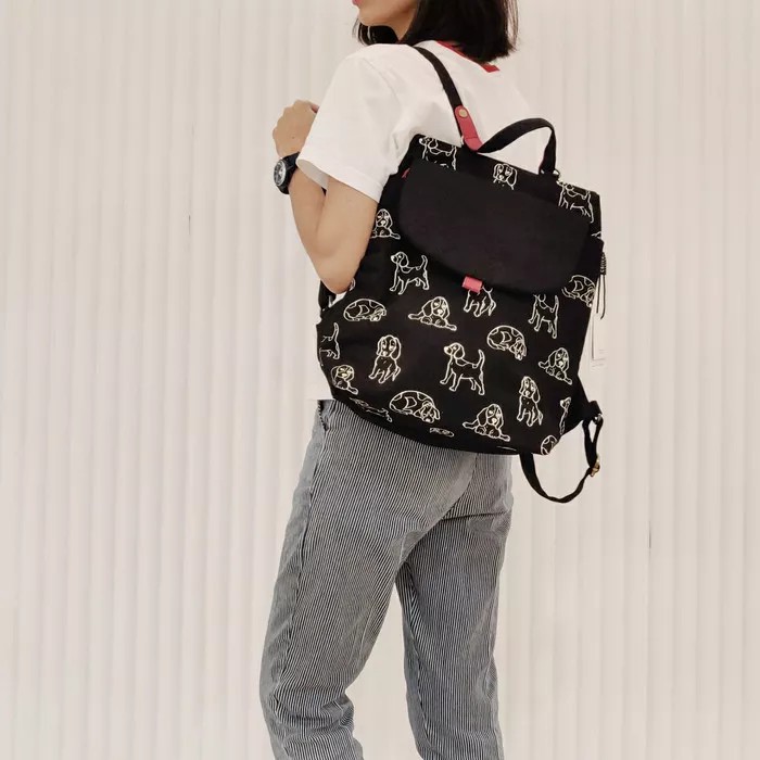 

Classic Backpack Billy Black Canvas Living
