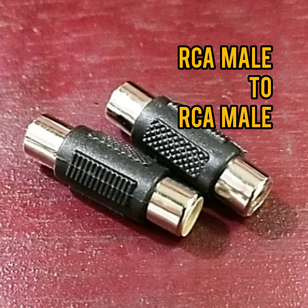 Sambungan Kabel RCA ke RCA Lagi I Audio dan Video I Konektor RCA Single I Audio Rca to RCA I R/L I Rca Male to Rca Male I 2 Way I Aux Audio Jack RL