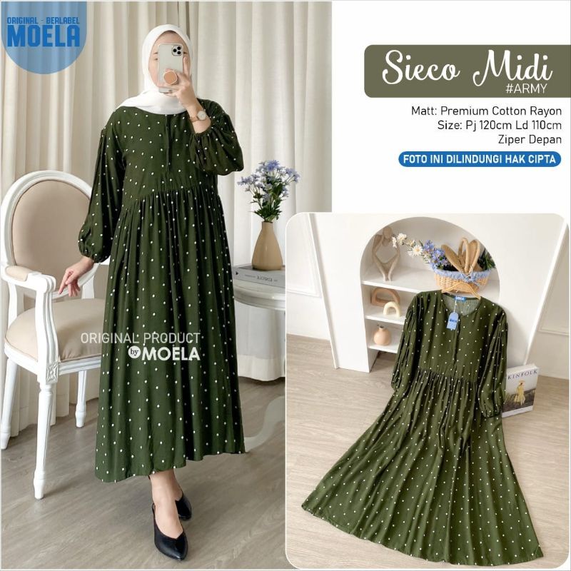 Sieco midi dress by Moela