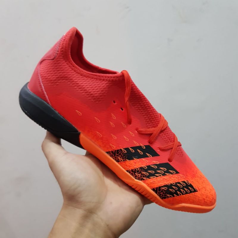 Sepatu Futsal predator Freak .3 Orange IC