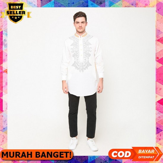 Terbaru Di Swal Tahun 2022 Baju Koko Almia Super Premium Lengan Panjang (Al Mia Premium) Promo Baju 