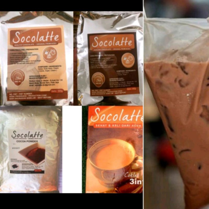 

Tester 50 - 100 gram Bubuk Coklat Socolatte | Original, Creamer, Cocoa powder dan coklat 3in1