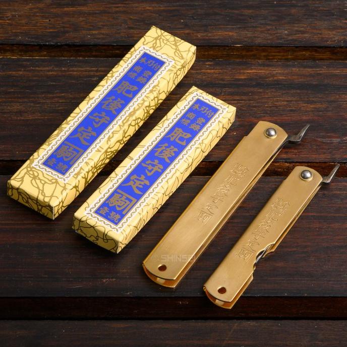 PROMO Higonokami Warikomi Aogami Steel 100/120mm Pisau Saku Lipat Jepang EDC