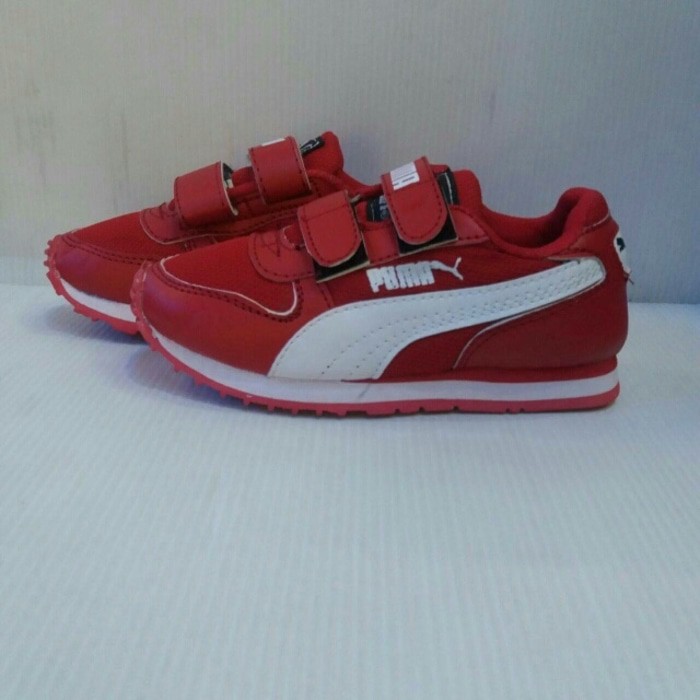 SEPATU PUMA KIDS ANAK ANAK SEPATU SEKOLAH RED WHITE promo 4 88