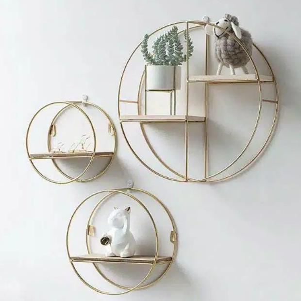 RAK DINDING MODEL BULAT - RAK DINDING - DEKORASI DINDING TERLARISS...,,,,,