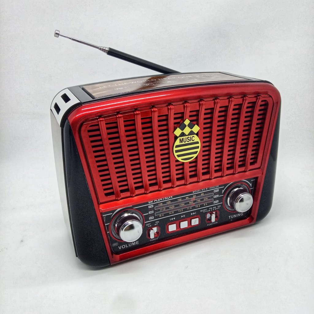 Radio FM AM SW Asatron R 1095 USB 100% ORI