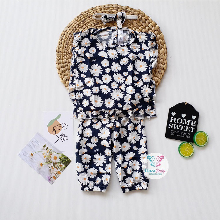 Plazababyku MX KEISYA RAYON SETELAN BANDO setelan bayi motif bunga yang lucu free headband