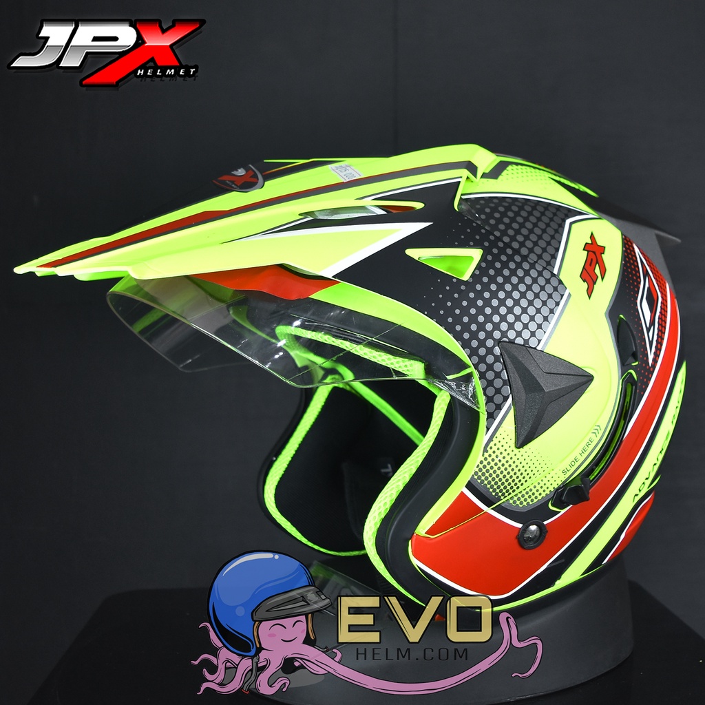 JPX SUPERMOTO ADVANCE FLUO YELLOW DOFF