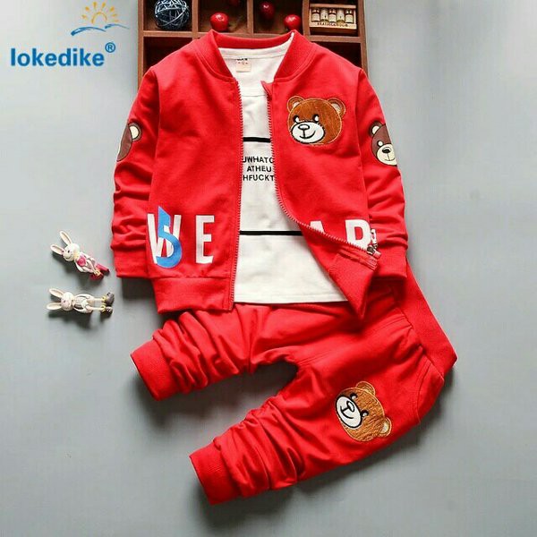 unix Setelan Anak Jaket Bear ( Jaket + Celana + Inner )