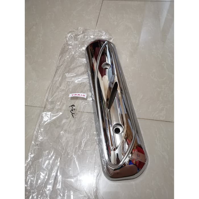 TUTUP COVER KNALPOT VARIO OLD VARIO TECHNO CHROME AKSESORIS SPAREPART MOTOR FULL ANTI BURAM