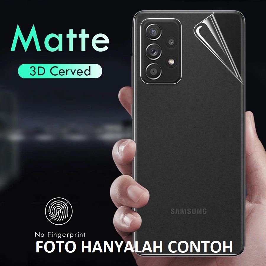 TECNO POVA 2 SPARK 6 GO SPARK 7 SPARK 7 nfc SPARK 7 PRO ANTI GORES HYDROGEL ANTI MINYAK FULL SET DEPAN BELAKANG MATTE PLASTIK SCREEN GUARD PELINDUNG BELAKANG ANTI JAMUR FULL COVER