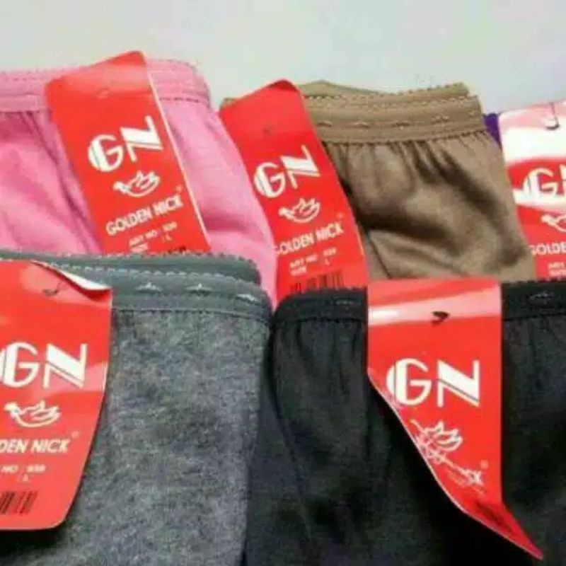 CD GN 937&amp;939 bahan katun adem termurah | celana dalam wanita golden nick polos jumbo