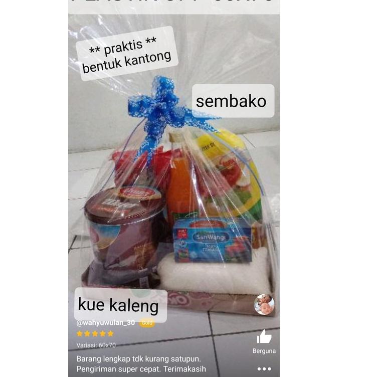 

Terbaru - 0.5 Kg PLASTIK OPP Kaca PARCEL 1/2 Kilo Bening Bingkisan Souvenir ulang tahun anak harga murah
