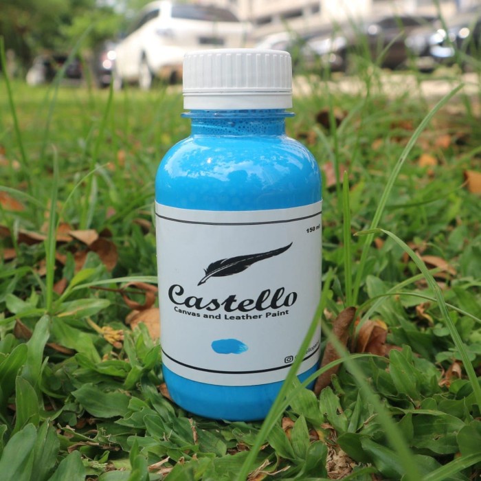 

Cat Khusus Sepatu dan Tas Bahan Kulit dan Canvas Biru muda Murah - Biru Muda