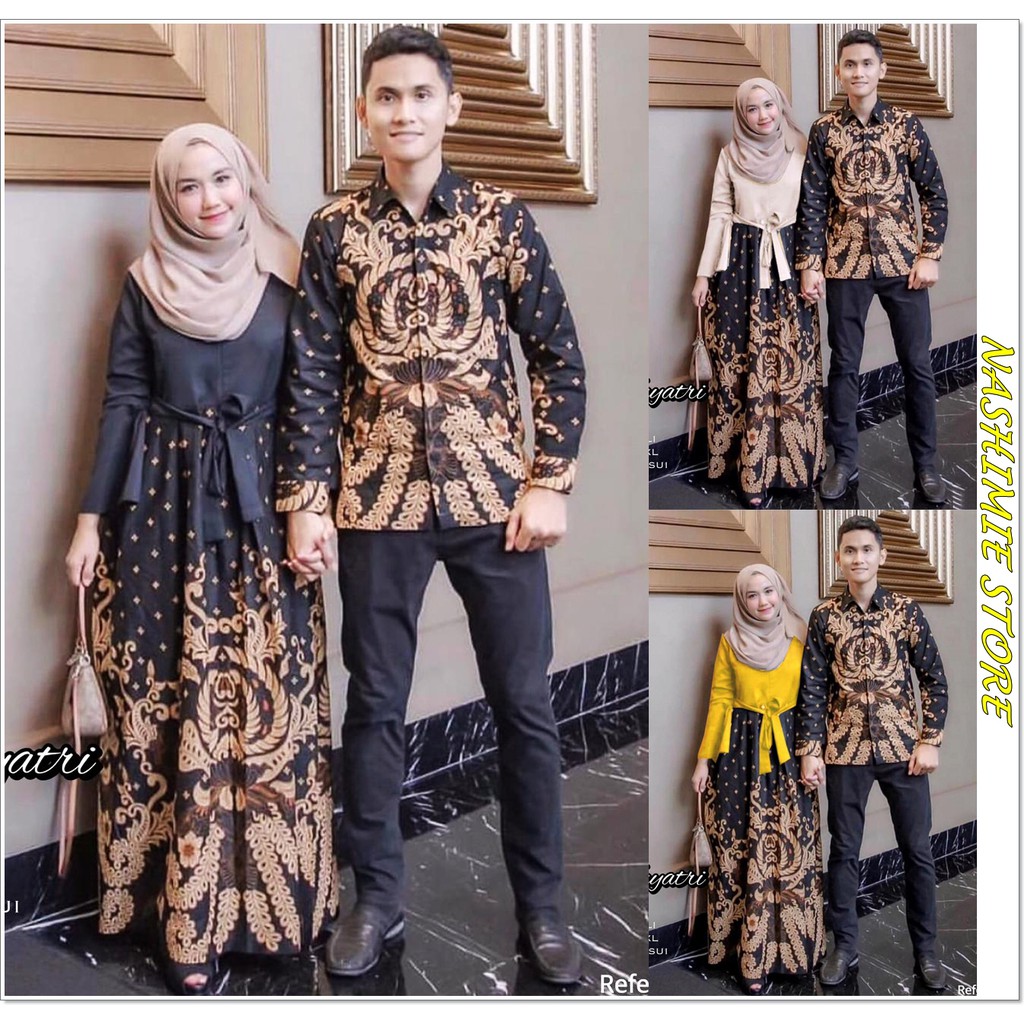 nashimie BATIK  COUPLE SARIMBIT 2499 sania ruffle kebaya 