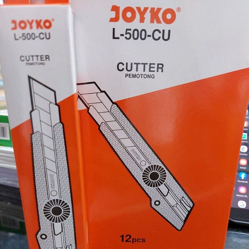 

cutter L-500-cu merk joyko (tertera selusin 12pcs)