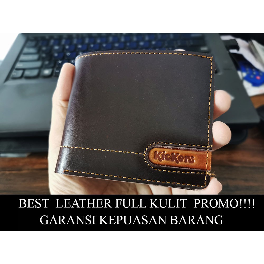 Dompet kulit pria pendek ASLI FULL GRAIN kulit sapi ORI vintage ISHIYA O5G3 Dompetkulit