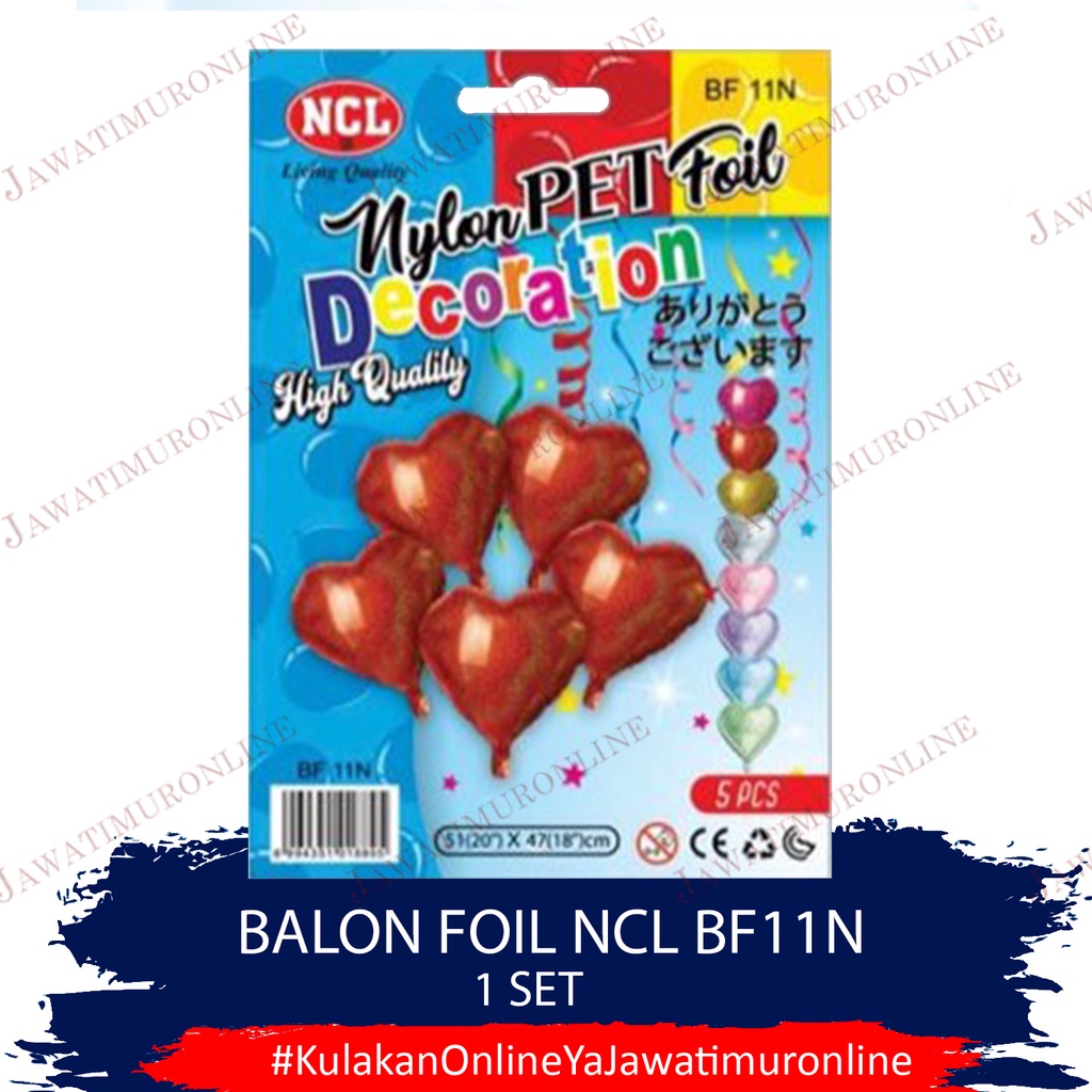 Balon Foil Set Hati Love BF11N 53 x 47 cm