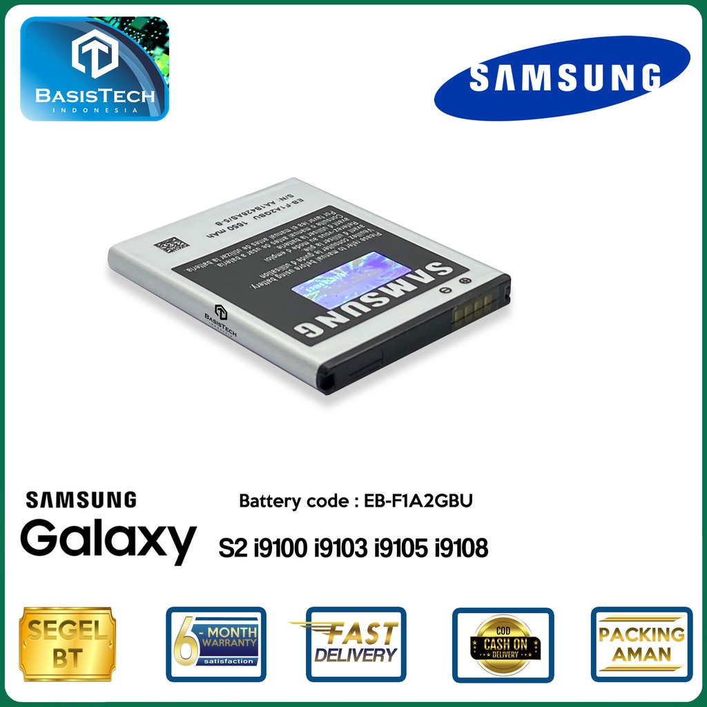 BATERAI SAMSUNG S2 i9100 i9103 i9105 i9108 - EB-F1A2GBU - ORI99